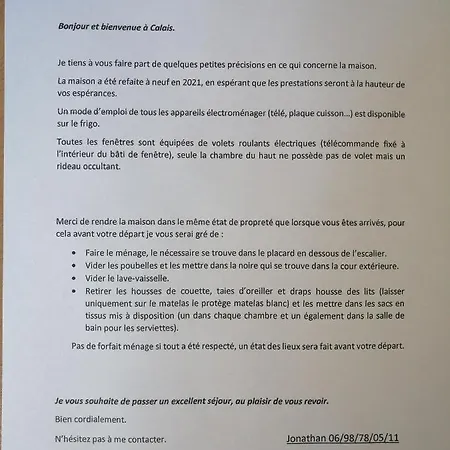 Vakantiehuis La Maison Du Bonheur Calais